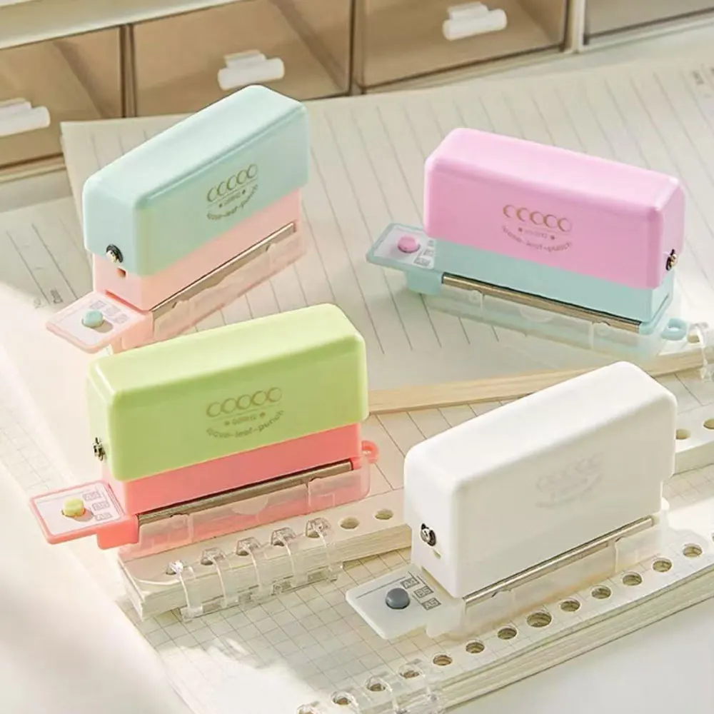 1PC mini 5-hole punch, supports 20/26/30 hole punching, hole diameter 5.5mm, suitable for A4 A5 B5 notebooks.
1PC mini 5-hole punch, supports 20/26/30 hole punching, hole diameter 5.5mm, suitable for A4 A5 B5 notebooks.