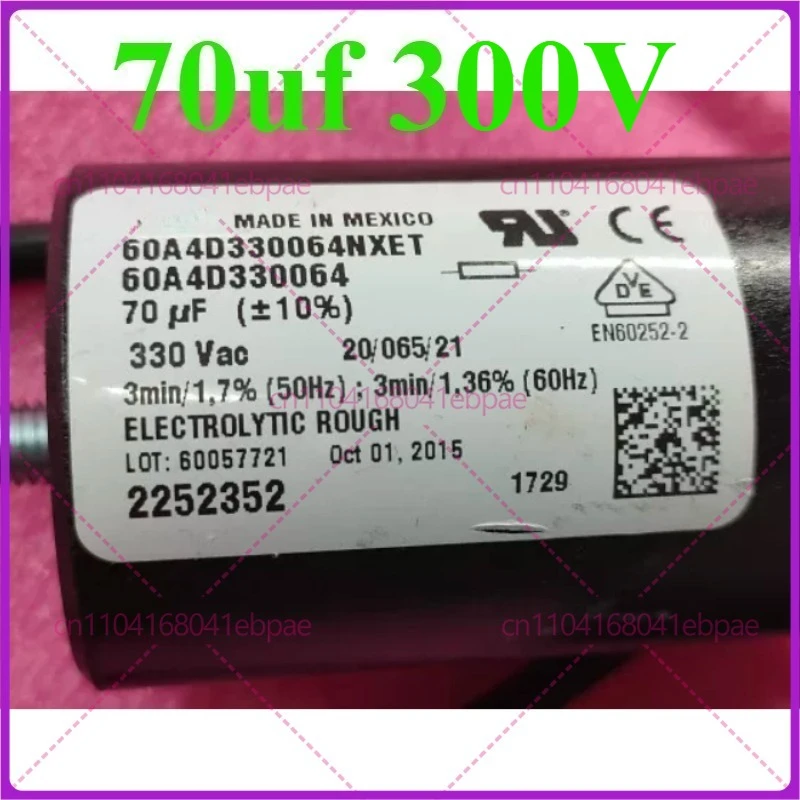 for Refrigerator compressor starting capacitor 70uf 330v capacitor 60A4D330064NXET
for Refrigerator compressor starting capacitor 70uf 330v capacitor 60A4D330064NXET