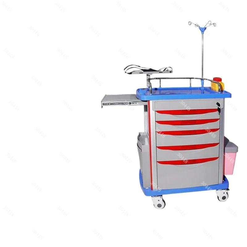 ABS Medical Emergency Trolley Multi-Function Stainless Steel Mobile Treatment Cart
ABS Medical Emergency Trolley Multi-Function Stainless Steel Mobile Treatment Cart