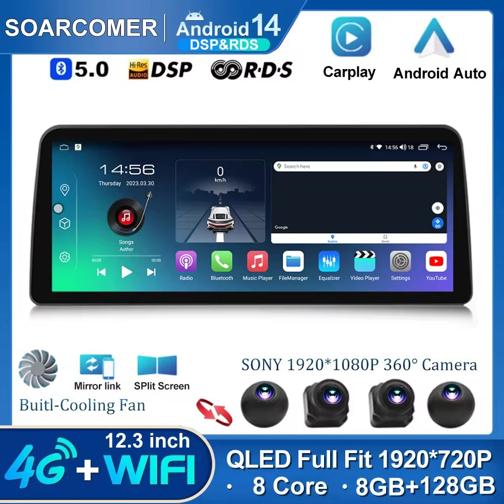 Универсальная Автомобильная Мультимедийная система QLED, 12,3 дюйма, Android 14, для Volkswagen, Honda, Hyundai, Nissan
Универсальная Автомобильная Мультимедийная система QLED, 12,3 дюйма, Android 14, для Volkswagen, Honda, Hyundai, Nissan