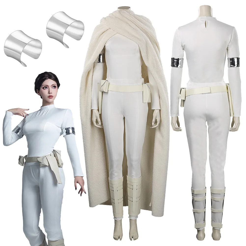 Padme Cosplay Amidala Fantasy Cloak Battle Suits Movie Space Battle Costume Disguise Female Women Roleplay Fantasia Outfits
Padme Cosplay Amidala Fantasy Cloak Battle Suits Movie Space Battle Costume Disguise Female Women Roleplay Fantasia Outfits
