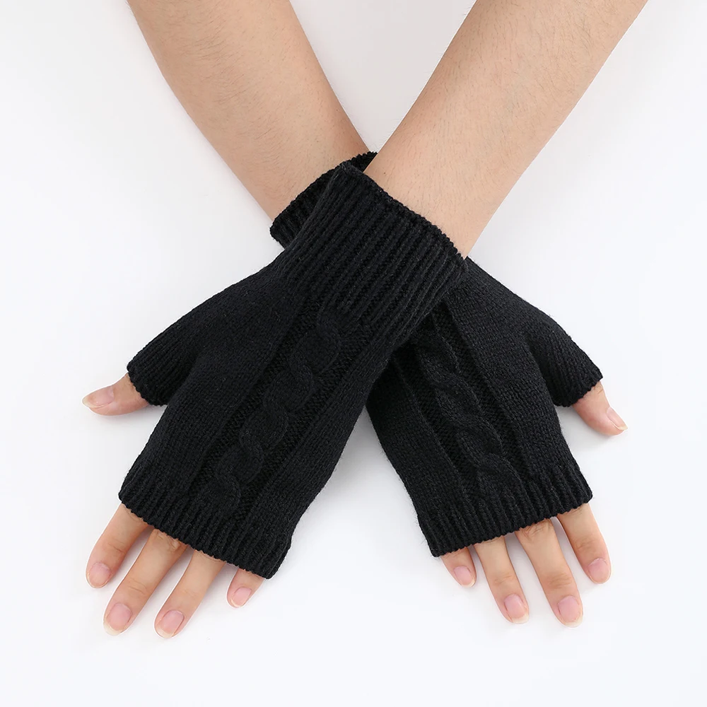 Unisex Winter Warm Half Finger Gloves Touch Screen Wool Knit Gloves Women Short Gloves Solid Color Elastic Mitten Wristband Warm
Unisex Winter Warm Half Finger Gloves Touch Screen Wool Knit Gloves Women Short Gloves Solid Color Elastic Mitten Wristband Warm