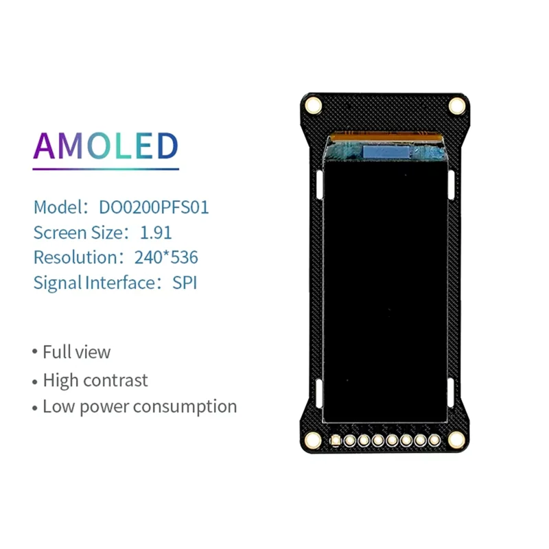 Well Made-STM32 ESP32 Пользовательский ЖК-модуль AMOLED 1,91 дюйма 240X536 — в комплекте со схемой схемы LVGL DO0200PFS01
Well Made-STM32 ESP32 Пользовательский ЖК-модуль AMOLED 1,91 дюйма 240X536 — в комплекте со схемой схемы LVGL DO0200PFS01