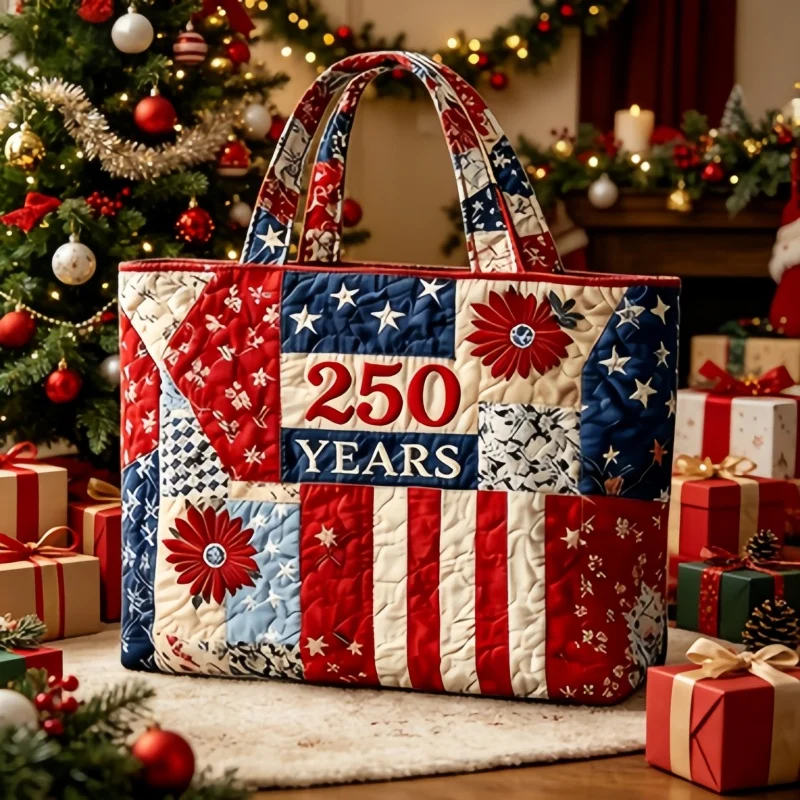 1pc Camping Travel Patriotic Handbag, US 250th Anniversary Star Stripes Floral Quilted Patchwork Tote
1pc Camping Travel Patriotic Handbag, US 250th Anniversary Star Stripes Floral Quilted Patchwork Tote