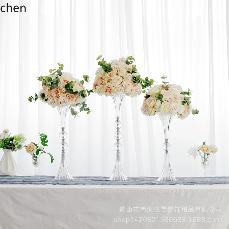 PYH Trumpet Funnel Vase Transparent Acrylic Road Lead Wedding Romantic Decoration Ornament Floral Props
PYH Trumpet Funnel Vase Transparent Acrylic Road Lead Wedding Romantic Decoration Ornament Floral Props