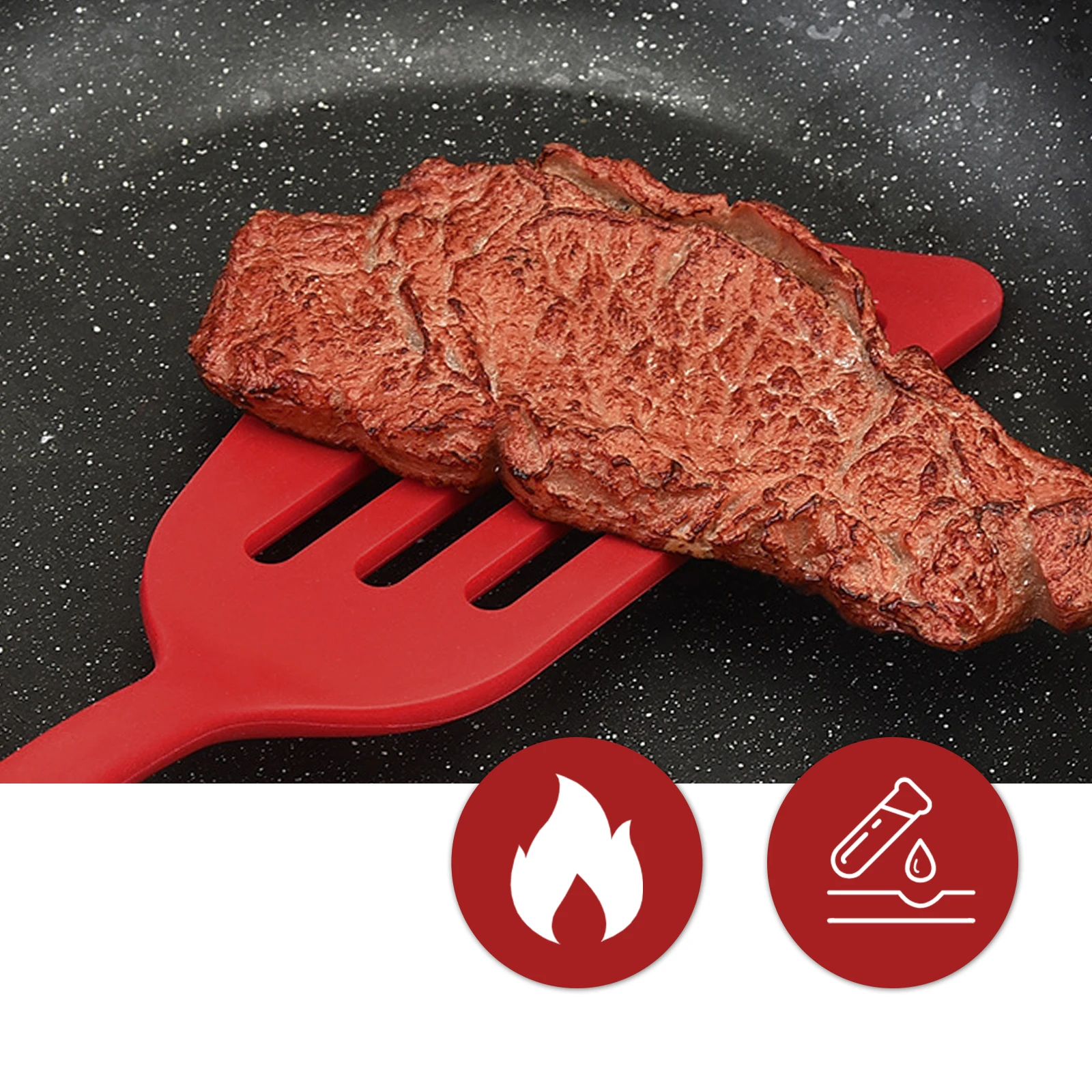 Silicone Cooking Spatula Gadgets Steak Shovel Anti Scalding Tools Safe Home Restaurant Baking Pastry 
Silicone Cooking Spatula Gadgets Steak Shovel Anti Scalding Tools Safe Home Restaurant Baking Pastry