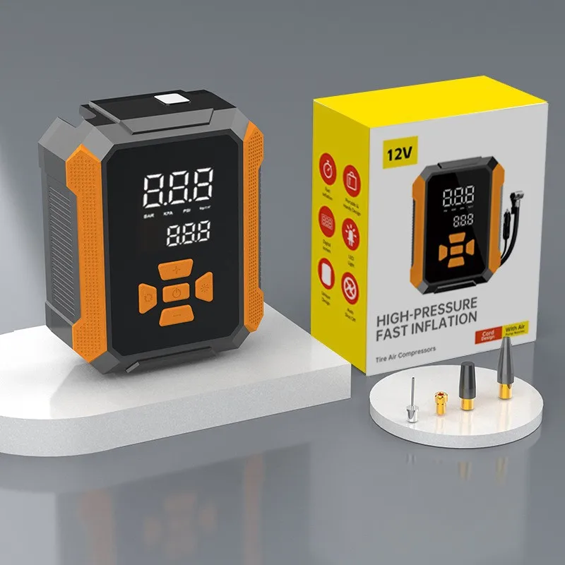 Портативный мини-электрический автомобильный воздушный насос 12 В - накачиватель шин с цифровым дисплеем и предустановленным давлением
Портативный мини-электрический автомобильный воздушный насос 12 В - накачиватель шин с цифровым дисплеем и предустановленным давлением