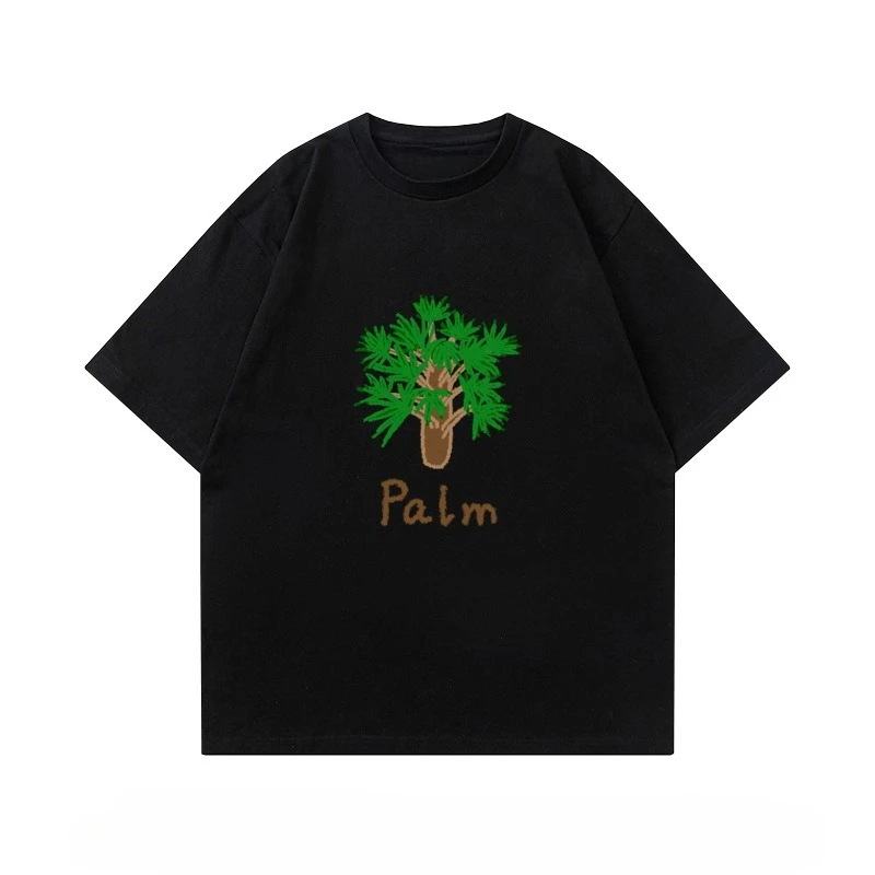 2025 Summer New trendy graffiti palm tree print T-shirt cotton fashionable casual short-sleeved men's and women's top
2025 Summer New trendy graffiti palm tree print T-shirt cotton fashionable casual short-sleeved men's and women's top