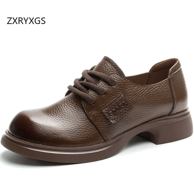 ZXRYXGS/2026, новая модная обувь из натуральной кожи с круглым носком, удобная элегантная женская модная обувь на толстом низком каблуке
ZXRYXGS/2026, новая модная обувь из натуральной кожи с круглым носком, удобная элегантная женская модная обувь на толстом низком каблуке