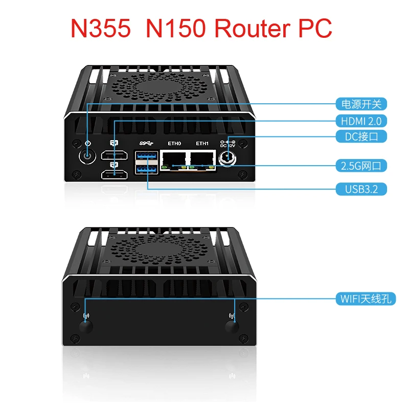 ПК-маршрутизатор Intel i3-N355 N150 Mini PC 2*i226 2.5G 2*HD 2*USB3.2 DDR5 J6413 N5105 DIY NAS Брандмауэр Серверный компьютер DDR4 J6413
ПК-маршрутизатор Intel i3-N355 N150 Mini PC 2*i226 2.5G 2*HD 2*USB3.2 DDR5 J6413 N5105 DIY NAS Брандмауэр Серверный компьютер DDR4 J6413