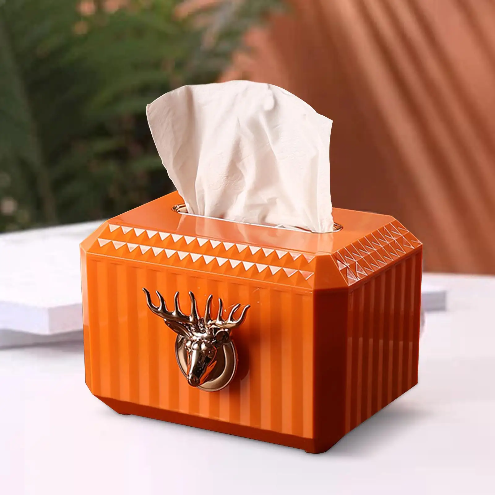 Creative Facial Tissue Box Cover Decor Deer Head Figurine Rectangular Napkin
Creative Facial Tissue Box Cover Decor Deer Head Figurine Rectangular Napkin