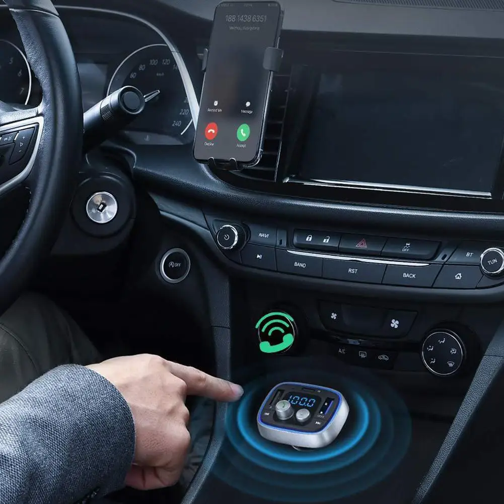 Wireless Bluetooth Fm Transmitter Car Charger Hands-free Stereo Adapter Backlight Modes Receiver Led Calling 7-color Radio B8r0
Wireless Bluetooth Fm Transmitter Car Charger Hands-free Stereo Adapter Backlight Modes Receiver Led Calling 7-color Radio B8r0