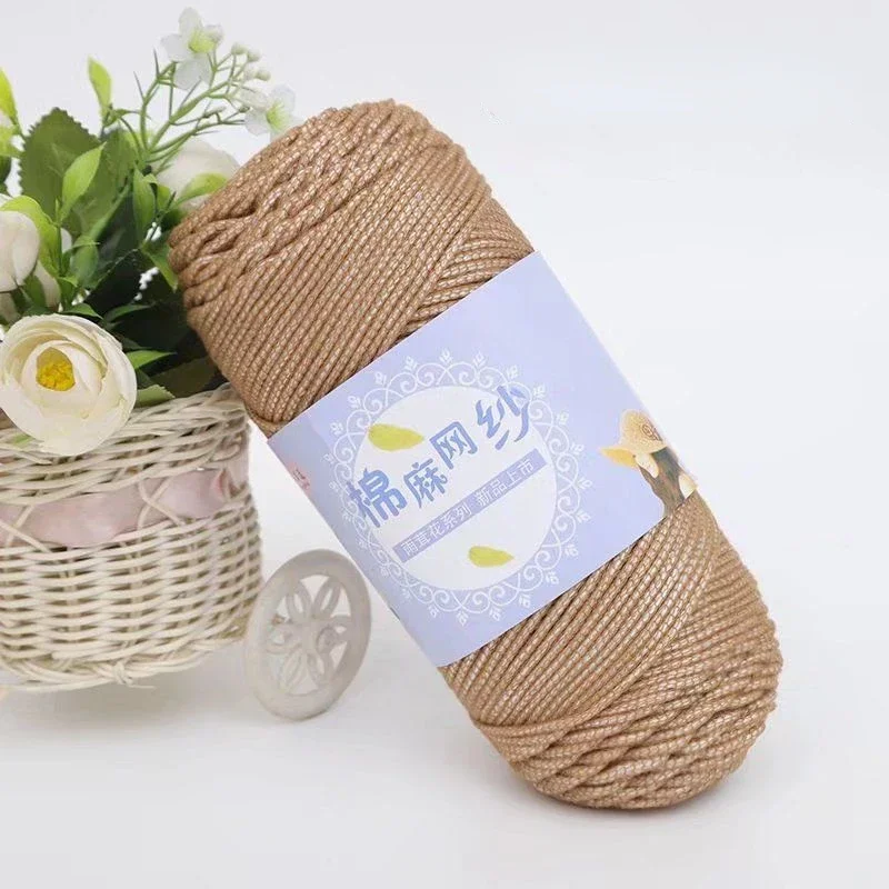 225g New Hemp Mesh Cotton Yarn,Lightweight Ice Hemp Crochet Thread,Handmade Hook Sun Hat Summer Sandal Knitted DIY Hook Bag Hat
225g New Hemp Mesh Cotton Yarn,Lightweight Ice Hemp Crochet Thread,Handmade Hook Sun Hat Summer Sandal Knitted DIY Hook Bag Hat
