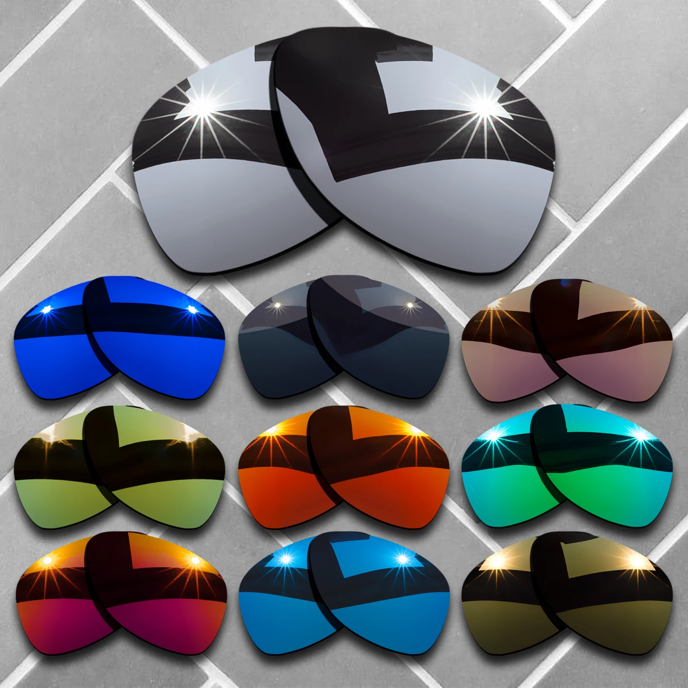 Сменные линзы для поляризованных солнцезащитных очков для оправы Oakley Elmont L — несколько вариантов
Сменные линзы для поляризованных солнцезащитных очков для оправы Oakley Elmont L — несколько вариантов