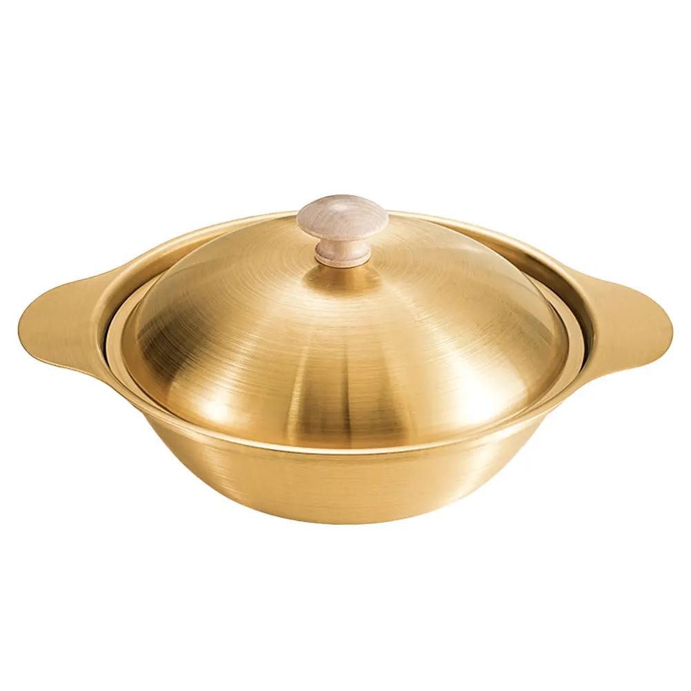 18CM Golden Stainless Steel Wok Kitchen Pan Versatile Cookware Vegetable Pot Home Pans Easy Cleaning
18CM Golden Stainless Steel Wok Kitchen Pan Versatile Cookware Vegetable Pot Home Pans Easy Cleaning
