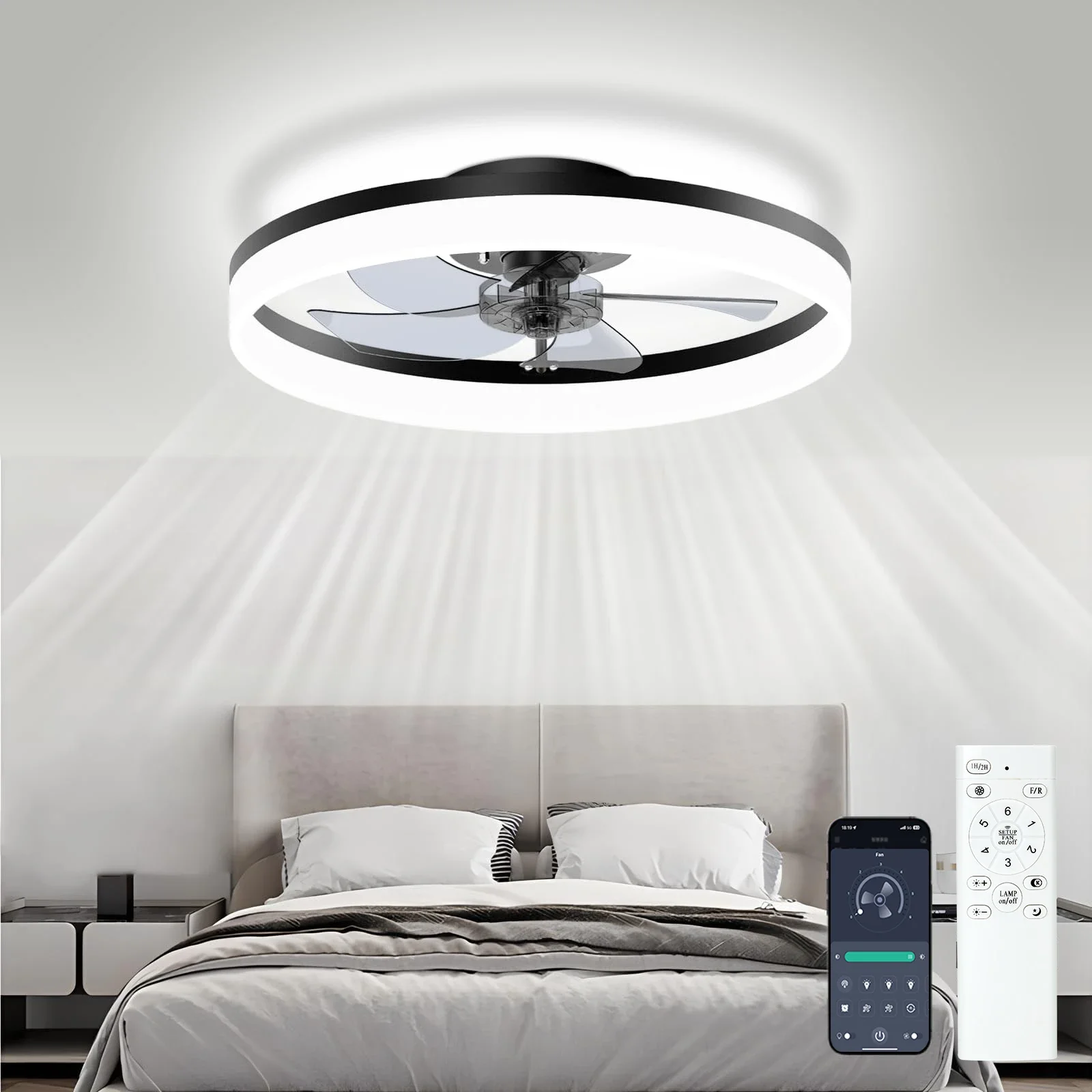 Simple LED Ceiling Fan Light Remote Control with Infinite Dimming 6 Levels of Wind Speed Living Room Bedroom chandelier fan
Simple LED Ceiling Fan Light Remote Control with Infinite Dimming 6 Levels of Wind Speed Living Room Bedroom chandelier fan