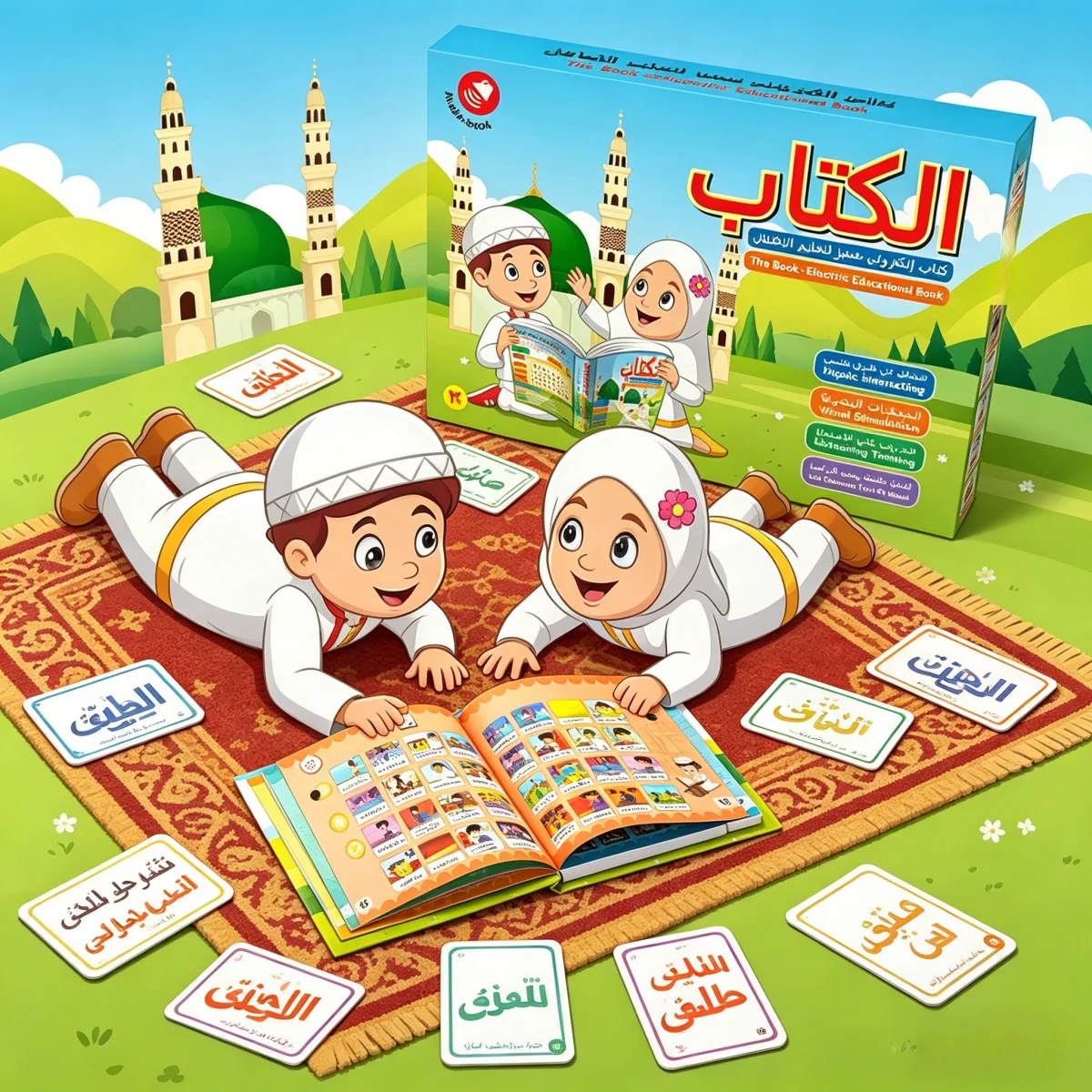 Muslim Children's Electronic Educational Book Bilingual Arabic English Sound Book Interactive Point Reading Learning Language
Muslim Children's Electronic Educational Book Bilingual Arabic English Sound Book Interactive Point Reading Learning Language