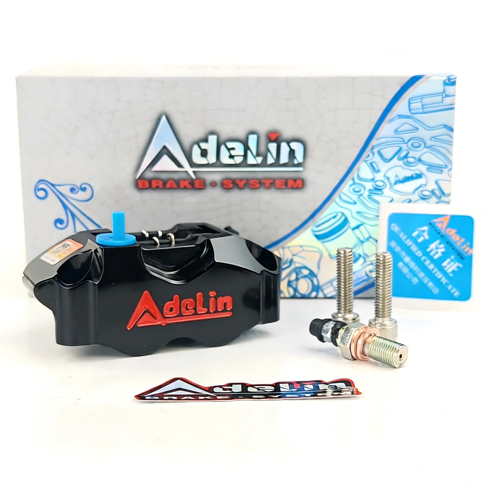 Adelin ADL-1 4 Piston Motorcycle Brake Calipers | 82mm Mounting Fit 200/220mm Rotor | Compatible with WISP RSZ Turtle King Small
Adelin ADL-1 4 Piston Motorcycle Brake Calipers | 82mm Mounting Fit 200/220mm Rotor | Compatible with WISP RSZ Turtle King Small