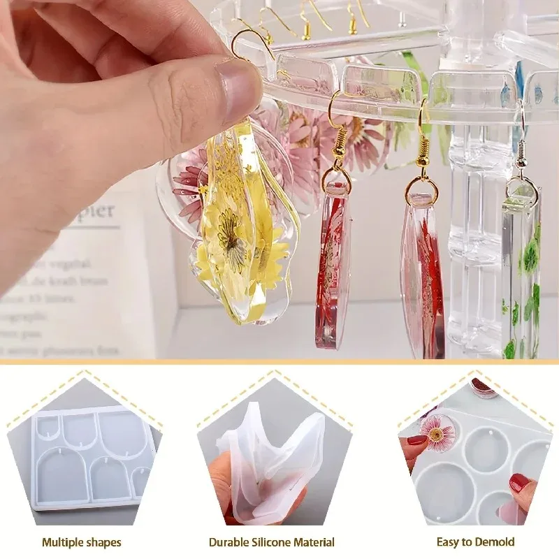 11Pcs Jewelry Earrings Drop Glue DIY Mold,Epoxy Resin DIY Jewelry Resin Casting Mold,Earrings Making Process Supplies
11Pcs Jewelry Earrings Drop Glue DIY Mold,Epoxy Resin DIY Jewelry Resin Casting Mold,Earrings Making Process Supplies
