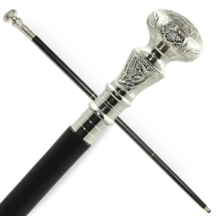 Vintage Antique Walking Cane Wooden Walking Stick Silver Brass Handle Knob Gift Brand
Vintage Antique Walking Cane Wooden Walking Stick Silver Brass Handle Knob Gift Brand