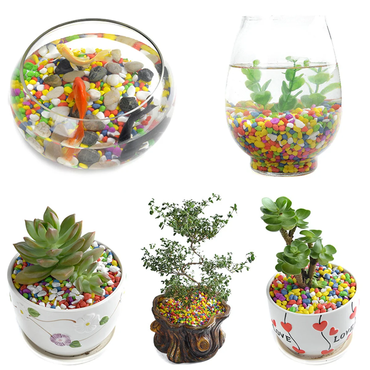 2 Bags Multicolor Stone Pebbles Green Plant Decoration 0.4-0.6cm Aquarium Fish Tank Decor Gardening Microlandscape
2 Bags Multicolor Stone Pebbles Green Plant Decoration 0.4-0.6cm Aquarium Fish Tank Decor Gardening Microlandscape