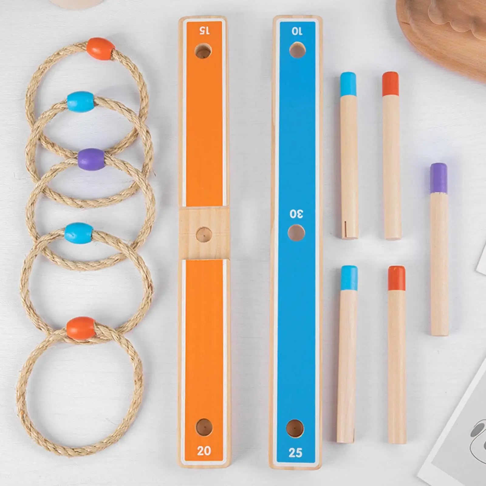 Wooden Ring Tossing Children Gift Family Kids Education Toys Interactive Set Lawn Game Outside Toys for Park BBQ Backyard Beach
Wooden Ring Tossing Children Gift Family Kids Education Toys Interactive Set Lawn Game Outside Toys for Park BBQ Backyard Beach