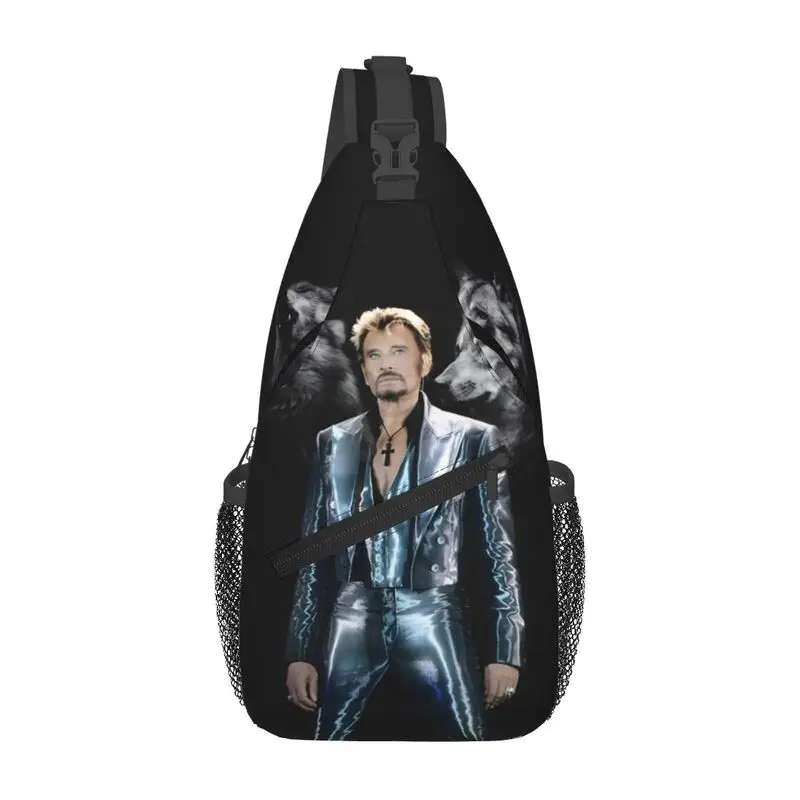 French Singer Rock Music Johnny Hallyday Sling Crossbody Backpack Men Custom Chest Shoulder Bag for Cycling Camping Daypack 
French Singer Rock Music Johnny Hallyday Sling Crossbody Backpack Men Custom Chest Shoulder Bag for Cycling Camping Daypack