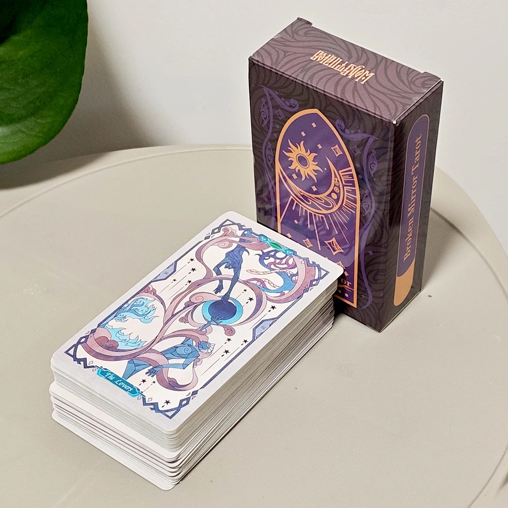 Компактная колода Таро «Разбитое зеркало»: 78 карт, система Уэйта-Смита, 10,3x6 см, уникальное геометрическое искусство для начинающих и профессионалов
Компактная колода Таро «Разбитое зеркало»: 78 карт, система Уэйта-Смита, 10,3x6 см, уникальное геометрическое искусство для начинающих и профессионалов