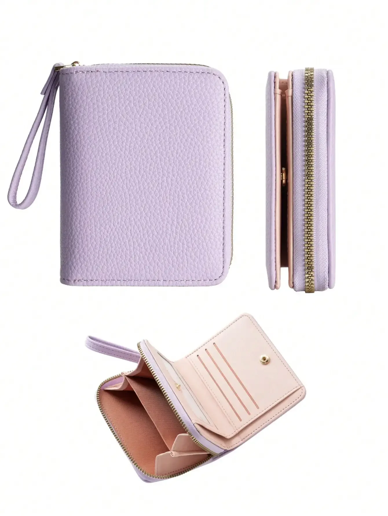 MINGYOU Metal Decor Credit Card Small Tri-Fold Zipper Women Wallet Slim Lightweight PU Leather ID Card Minimalist Fashion Modern
MINGYOU Metal Decor Credit Card Small Tri-Fold Zipper Women Wallet Slim Lightweight PU Leather ID Card Minimalist Fashion Modern