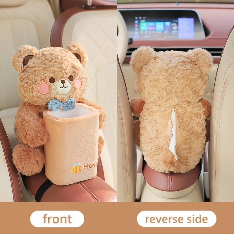 2-in-1 Cute Plush Car Tissue Holder Trash Bin Multifunctional Creative Storage Rack Armrest Storage Cute Car Accessories
2-in-1 Cute Plush Car Tissue Holder Trash Bin Multifunctional Creative Storage Rack Armrest Storage Cute Car Accessories