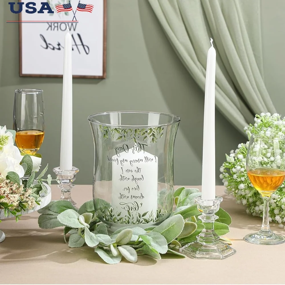 Unity Candles and Holders Set Wedding Ceremony Elegant Glass Decor Pillar Candles Table Centerpiece Wedding Accessories
Unity Candles and Holders Set Wedding Ceremony Elegant Glass Decor Pillar Candles Table Centerpiece Wedding Accessories