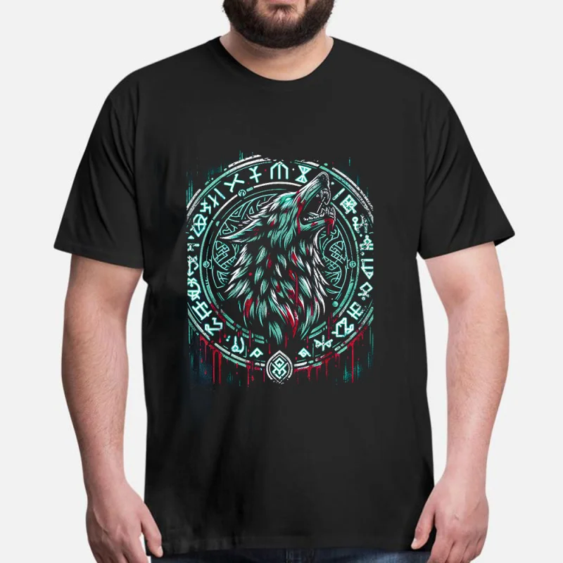 Fenrir Nordic Mythology Celtic Runes Viking Gift t shirt Short Sleeve Tee Norse Valhalla Graphic Clothes All size tops S-6XL
Fenrir Nordic Mythology Celtic Runes Viking Gift t shirt Short Sleeve Tee Norse Valhalla Graphic Clothes All size tops S-6XL