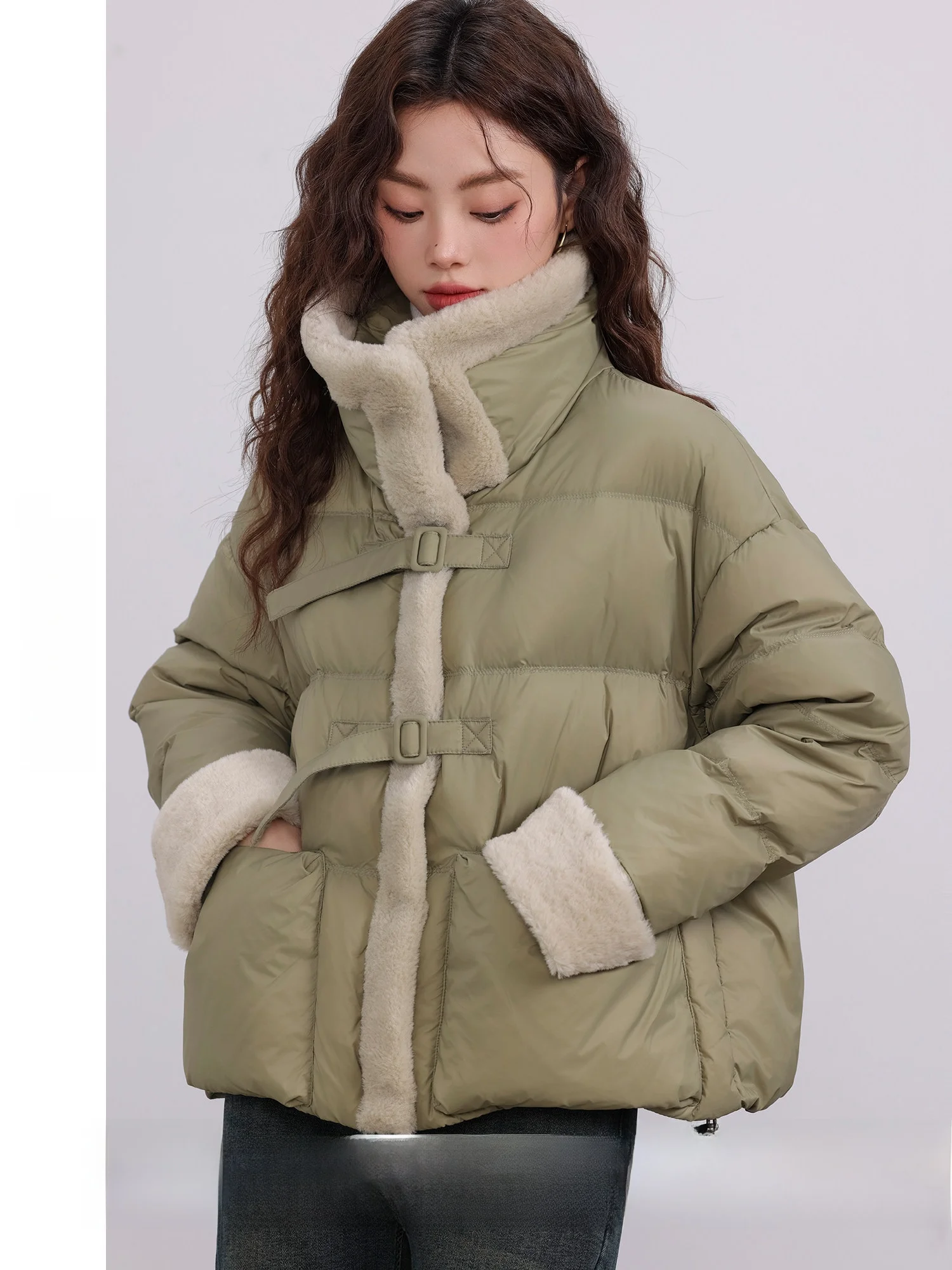 Warm een Fce Lined воротник-стойка вниз Jaet женская мода для поездок на работу Sle корейская версия Thiened Long Sve на молнии
Warm een Fce Lined воротник-стойка вниз Jaet женская мода для поездок на работу Sle корейская версия Thiened Long Sve на молнии