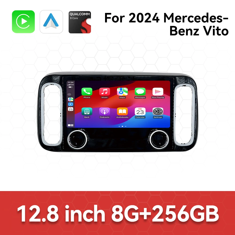For Mercedes-Benz Vito 2024 Android Car Radio Multimedia Video Player Wireless Carplay Autoradio Stereo GPS Navigation Head Unit
For Mercedes-Benz Vito 2024 Android Car Radio Multimedia Video Player Wireless Carplay Autoradio Stereo GPS Navigation Head Unit