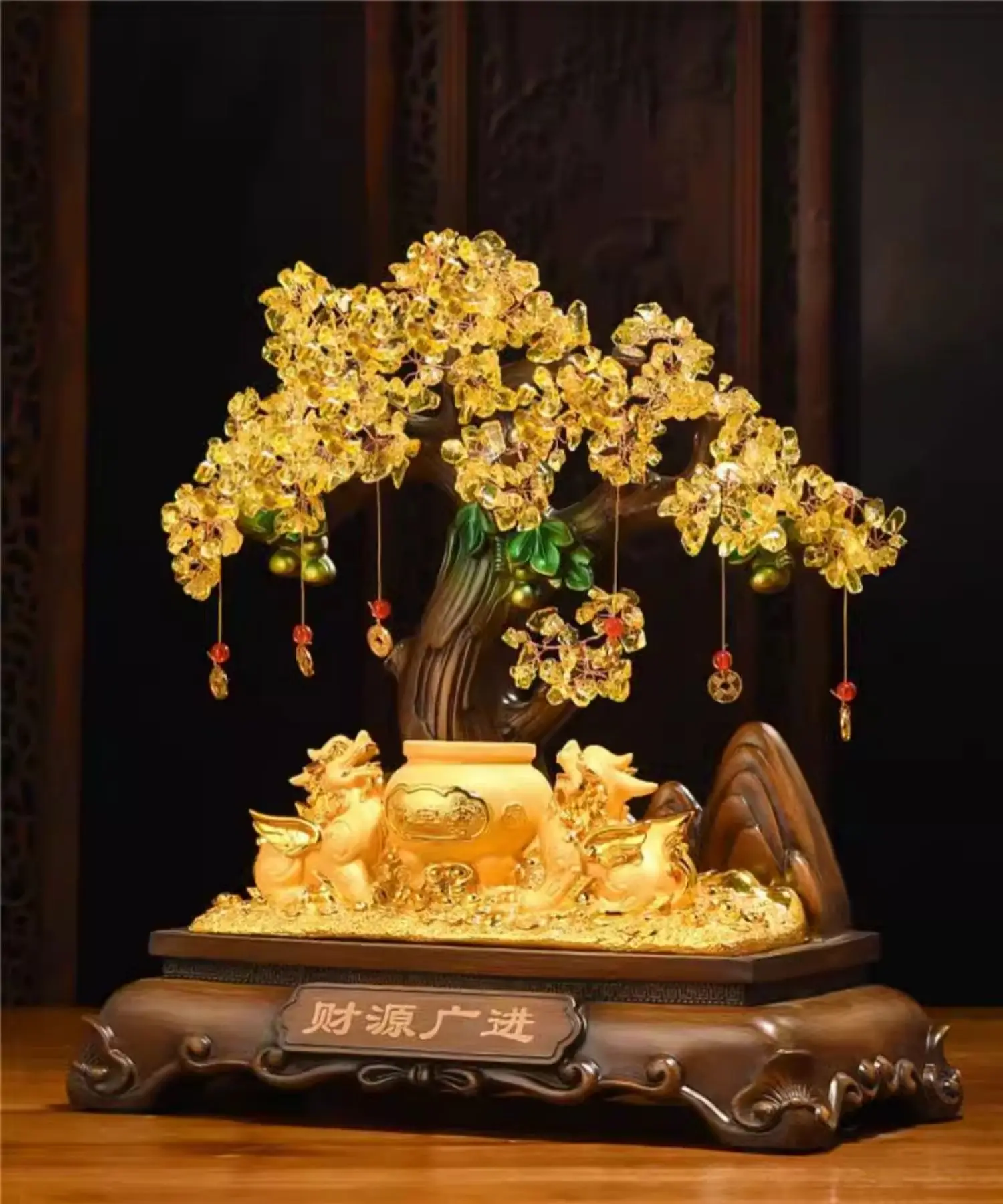 Pixiu Lucky Cornucopia Ornament Wine Cabinet Fortune Tree Ornament Opening Gift
Pixiu Lucky Cornucopia Ornament Wine Cabinet Fortune Tree Ornament Opening Gift