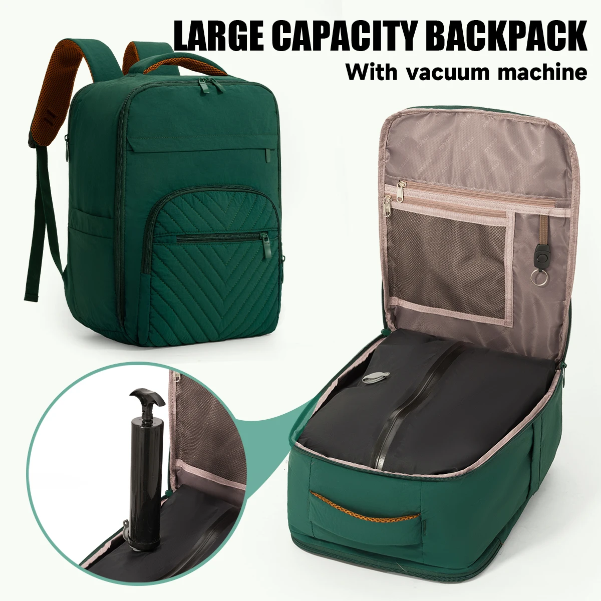 Computer Backpack 16inch Lightweight Laptop Backpack for Women, Large Capacity with Airbag and Vacuum Pump, Shockproof School Bag for Travel and Business Trips
Computer Backpack 16inch Lightweight Laptop Backpack for Women, Large Capacity with Airbag and Vacuum Pump, Shockproof School Bag for Travel and Business Trips