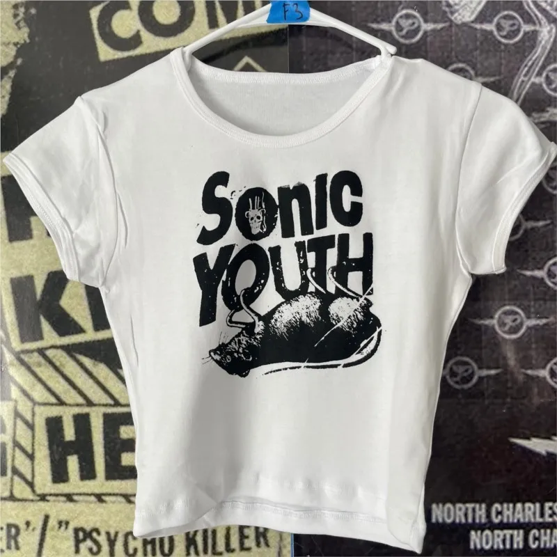 Abstractionist Lovely Mouse Graphic T shirt vintage Punk Crop tops Y2k Harajuku Summer Streetwear 2000s Gothic white Baby tee
Abstractionist Lovely Mouse Graphic T shirt vintage Punk Crop tops Y2k Harajuku Summer Streetwear 2000s Gothic white Baby tee