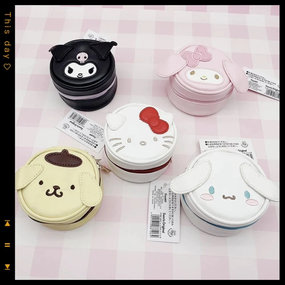 Kawaii Hello Kitty Animation Peripheral Wallet Kuromi Melody Mini Clutch Cute Coin Purse Round Storage PU Women
Kawaii Hello Kitty Animation Peripheral Wallet Kuromi Melody Mini Clutch Cute Coin Purse Round Storage PU Women