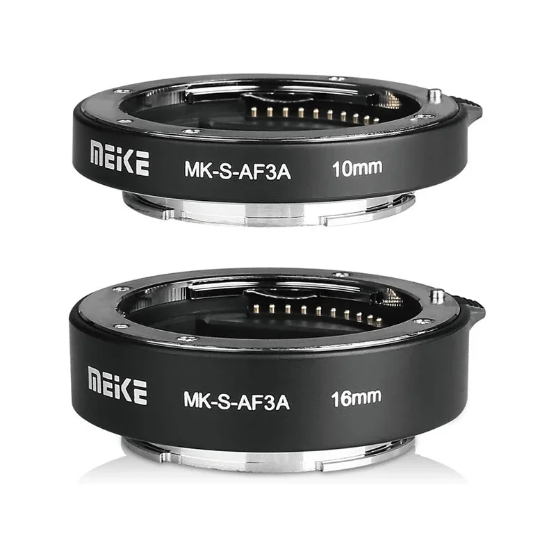Meike MK-S-AF3A Macro Close-Up Camera Ring Auto Focus Photography Lens Compatible with Sony E-Mount Mirrorless Camera
Meike MK-S-AF3A Macro Close-Up Camera Ring Auto Focus Photography Lens Compatible with Sony E-Mount Mirrorless Camera