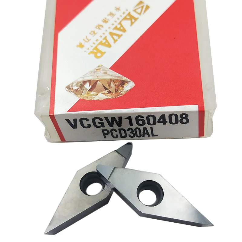 VCGW160402 PCD30 / VCGW160404 PCD30 / VCGW160408 PCD30 / VCGW160412 PCD30 Polycrystalline diamond turning insert for Aluminum
VCGW160402 PCD30 / VCGW160404 PCD30 / VCGW160408 PCD30 / VCGW160412 PCD30 Polycrystalline diamond turning insert for Aluminum