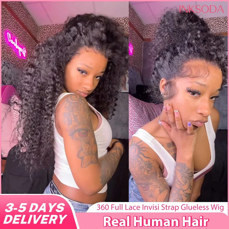 30 40 Inch 220% Density Invisi Strap 360 Full HD Lace Frontal Curly Wig Black Human Hair Drawstring Snug Deep Wave Glueless Wigs
30 40 Inch 220% Density Invisi Strap 360 Full HD Lace Frontal Curly Wig Black Human Hair Drawstring Snug Deep Wave Glueless Wigs