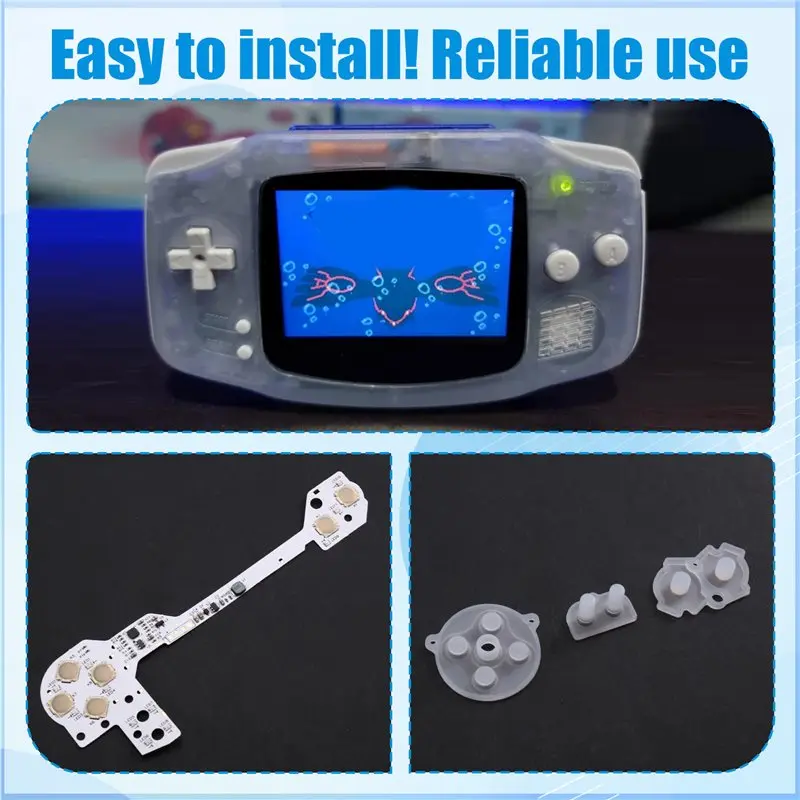 [EYEL!NEW!】 Metal Button Spring Integrated Button Light Pot Piece Suitable For GAMEBOY GBA RGB Custom Color Matching LED Kit
[EYEL!NEW!】 Metal Button Spring Integrated Button Light Pot Piece Suitable For GAMEBOY GBA RGB Custom Color Matching LED Kit