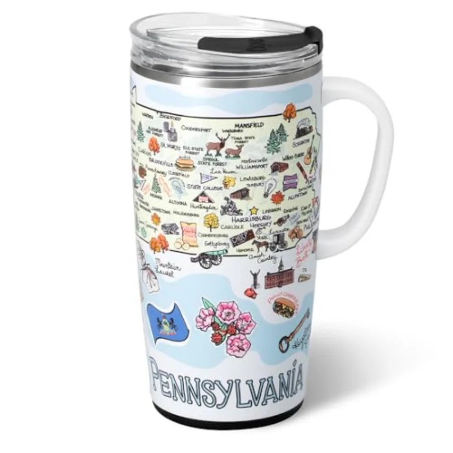 Travel Mug Insulated Tumbler with Handle and Lid Travel Coffee Mug Cup Holder Friendly Stainless Steel Tumbler Reusable Insulat
Travel Mug Insulated Tumbler with Handle and Lid Travel Coffee Mug Cup Holder Friendly Stainless Steel Tumbler Reusable Insulat