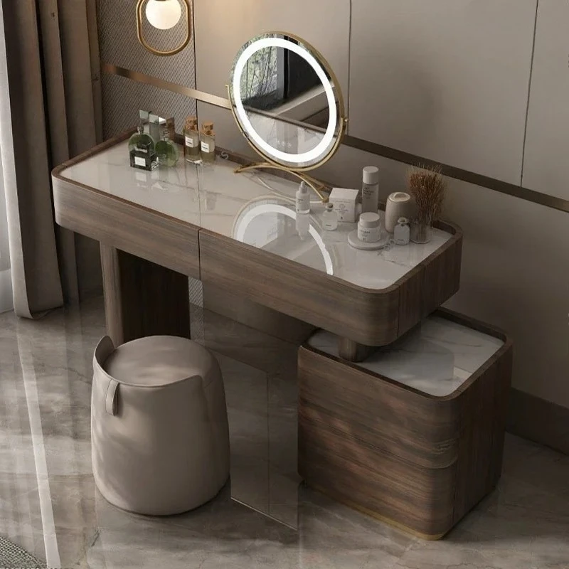 ES light luxury designer high-end walnut color dresser modern minimalist bedroom small apartment retractable makeup tabl
ES light luxury designer high-end walnut color dresser modern minimalist bedroom small apartment retractable makeup tabl