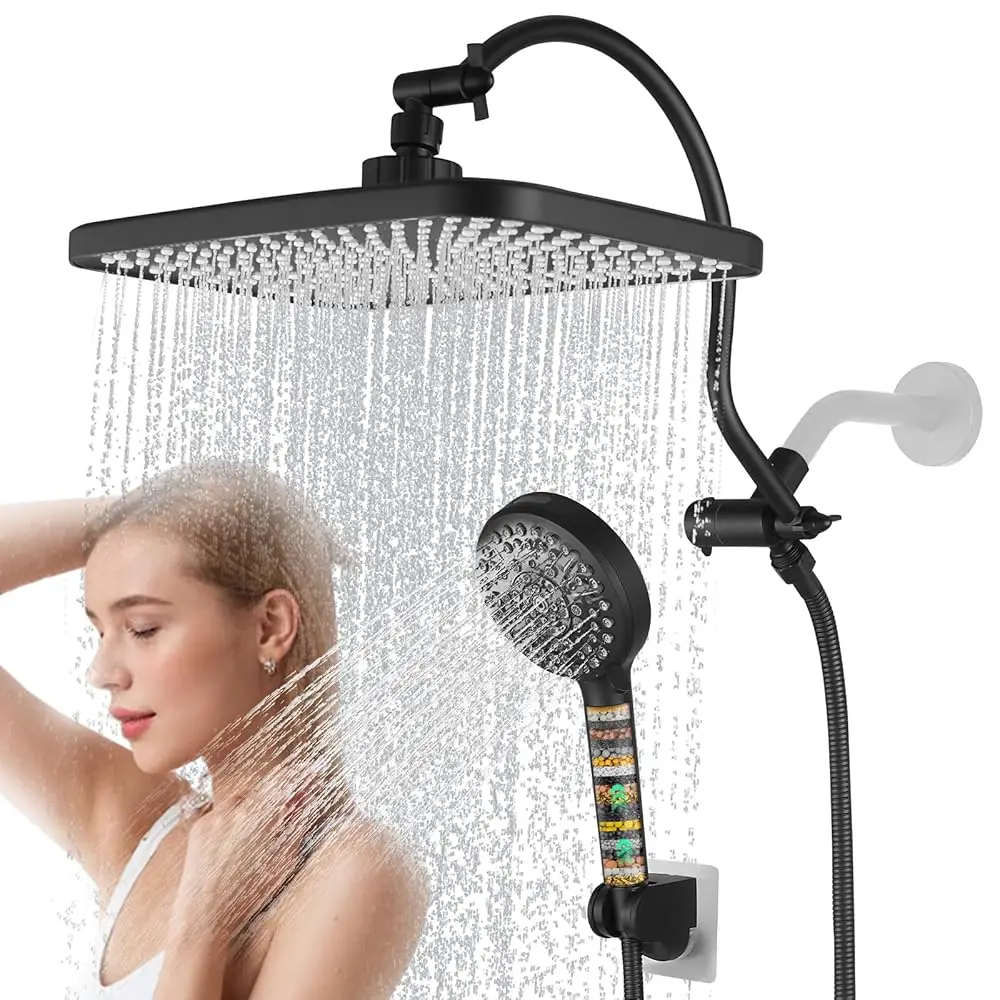 Allexpresk12\ Shower Heads with Filtered Hand Sprayer Combo, Adjustable Curved Shower Extension Arm/71-inch Hose
Allexpresk12\ Shower Heads with Filtered Hand Sprayer Combo, Adjustable Curved Shower Extension Arm/71-inch Hose
