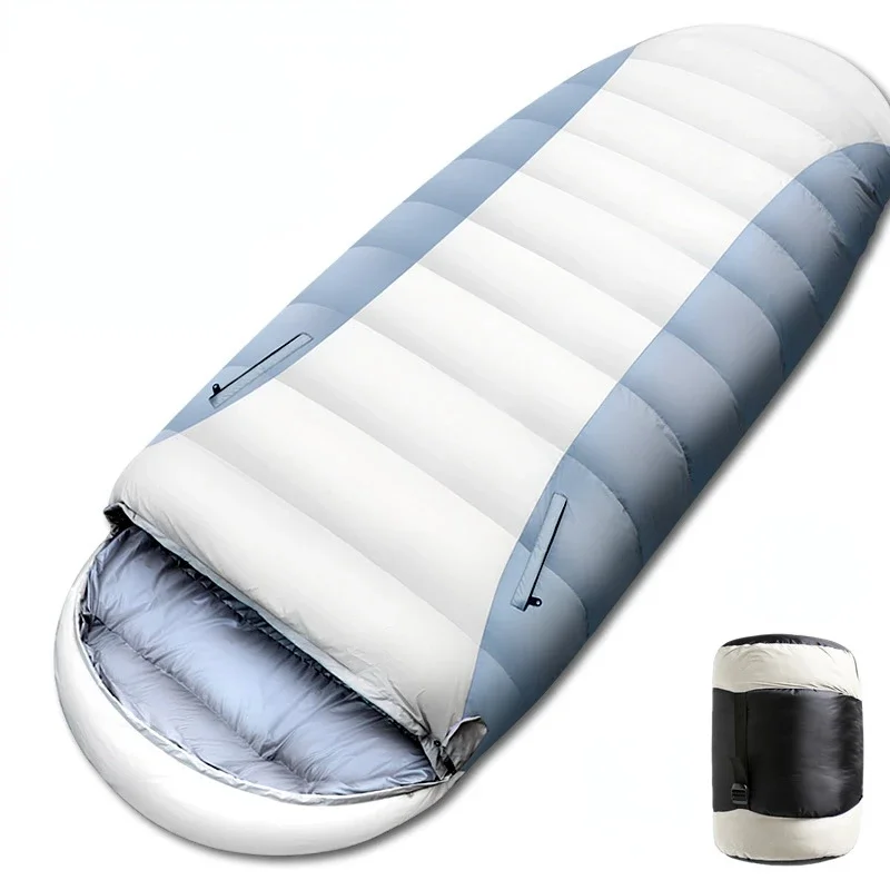 225*95cm Large Widen Size Adult White Duck Feather Egg Shape Sleeping Bag Filling 1600/1900/2200/2600g Full Season Keep Warm
225*95cm Large Widen Size Adult White Duck Feather Egg Shape Sleeping Bag Filling 1600/1900/2200/2600g Full Season Keep Warm