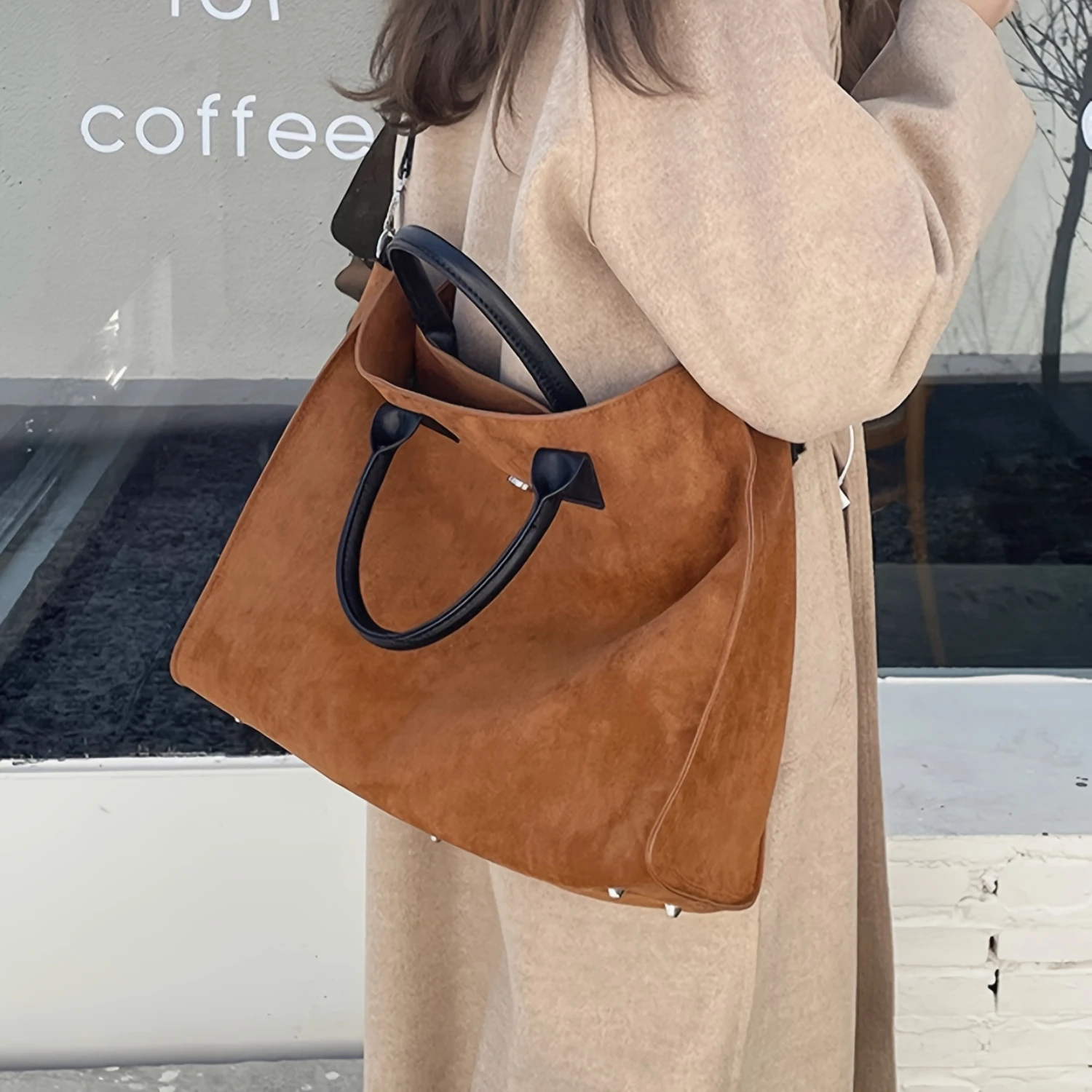 Women's Fashion Tote Bag, Vintage Style, Shoulder & Crossbody, PU Leather, Retro Design
Women's Fashion Tote Bag, Vintage Style, Shoulder & Crossbody, PU Leather, Retro Design