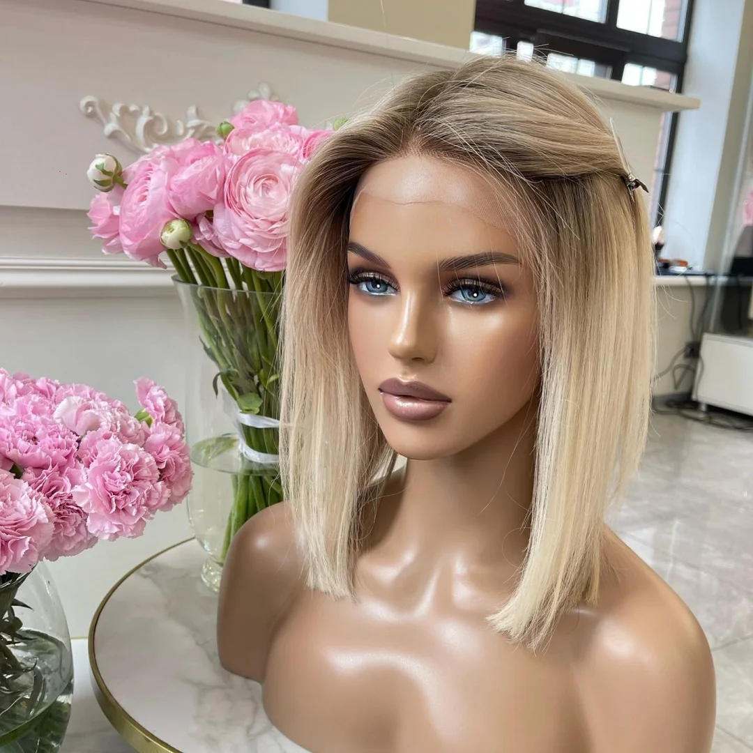 Ombre Blonde Короткий прямой парик фронта шнурка для женщин Средняя часть Высокое качество Парик для повседневного использования Натуральная плотность
Ombre Blonde Короткий прямой парик фронта шнурка для женщин Средняя часть Высокое качество Парик для повседневного использования Натуральная плотность
