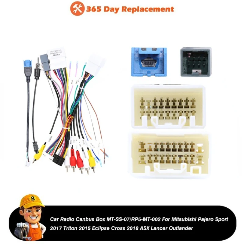 For Mitsubishi PAJERO SPORT TRITON ECLIPSE ASX Outlander Wiring Harness Power Cable Car Radio Canbus Box MT-SS-07/RP5-MT-002
For Mitsubishi PAJERO SPORT TRITON ECLIPSE ASX Outlander Wiring Harness Power Cable Car Radio Canbus Box MT-SS-07/RP5-MT-002