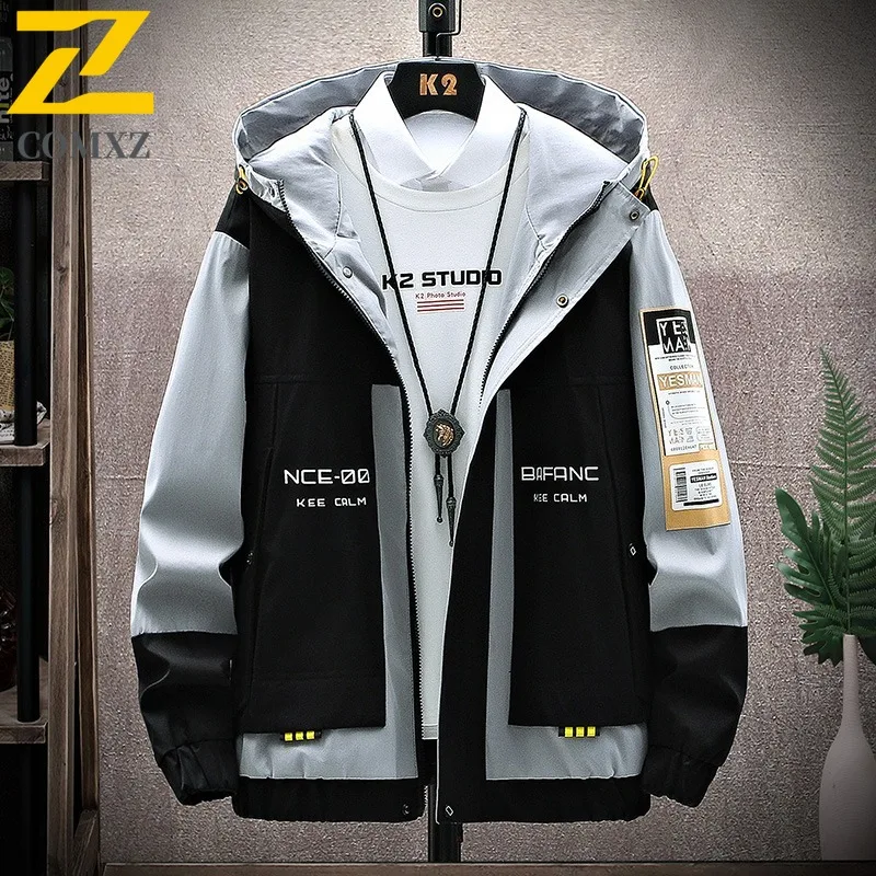 COMXZ Весенне-осенняя куртка Мужское пальто Спецодежда Куртка большого размера Свободная посадка с большим карманом Летная куртка Мужское модное пальто ветровка
COMXZ Весенне-осенняя куртка Мужское пальто Спецодежда Куртка большого размера Свободная посадка с большим карманом Летная куртка Мужское модное пальто ветровка